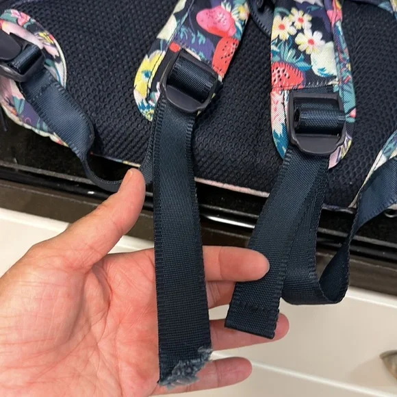 Vera Bradley Floral Backpack - Navy and Multicolor - Picture 13 of 16